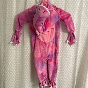 Like New Infant Girls Pink/Purple Dinosaur Costume 6-12Month